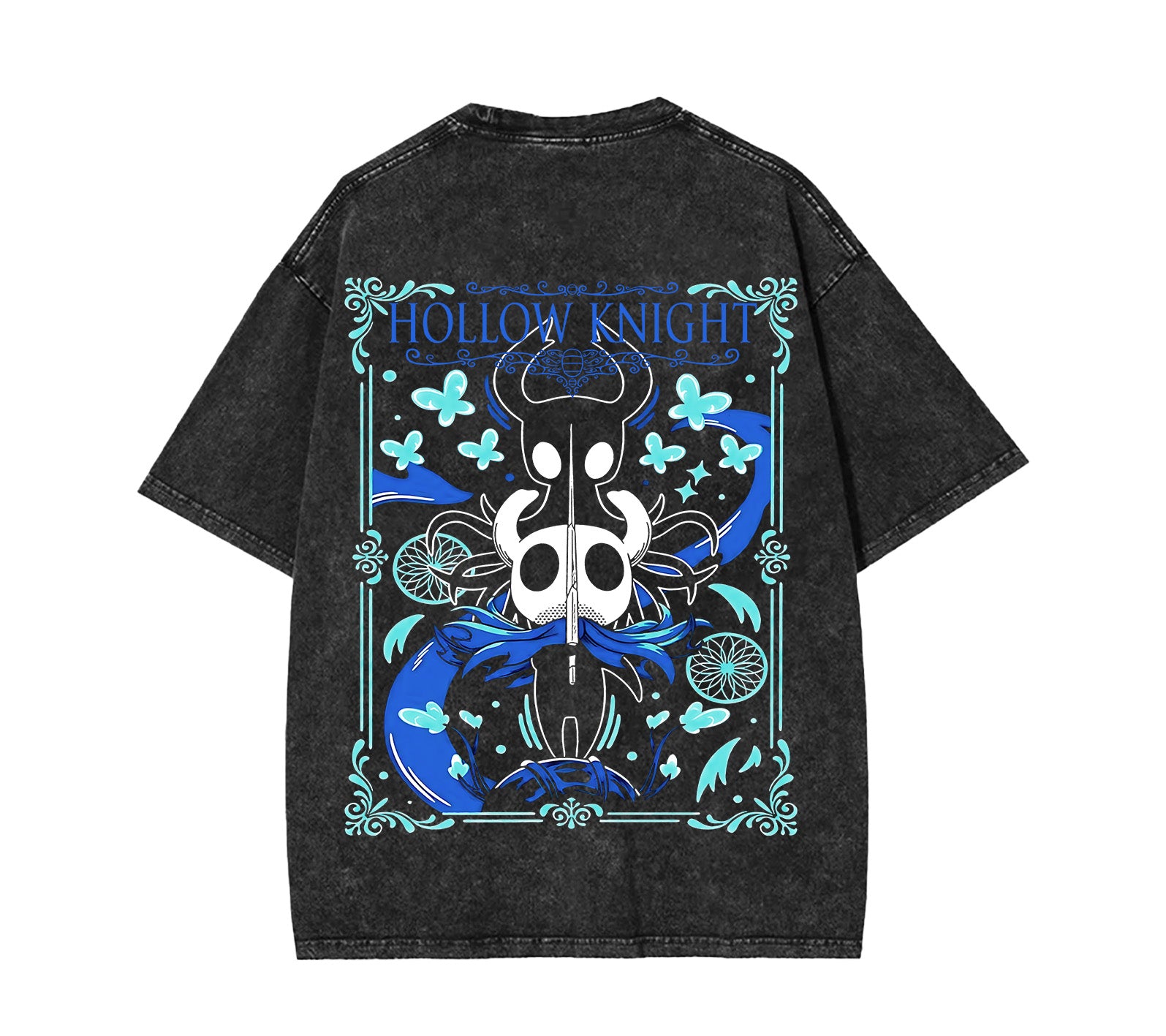 Hollow Knight Gaming Double Printed Unisex Acid Washed Lightweight T-Shirt [TPR] - Image 3